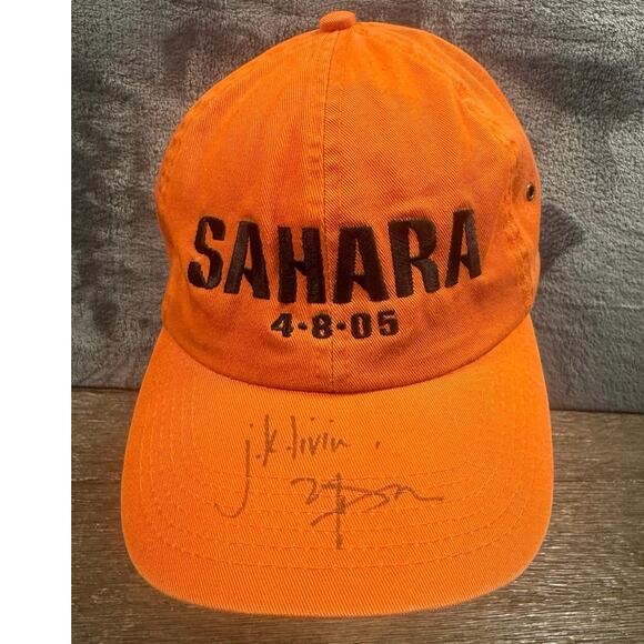 Rare* VTG Y2K 2005 Matthew McConaughey Autographed Sahara Movie Promo Hat